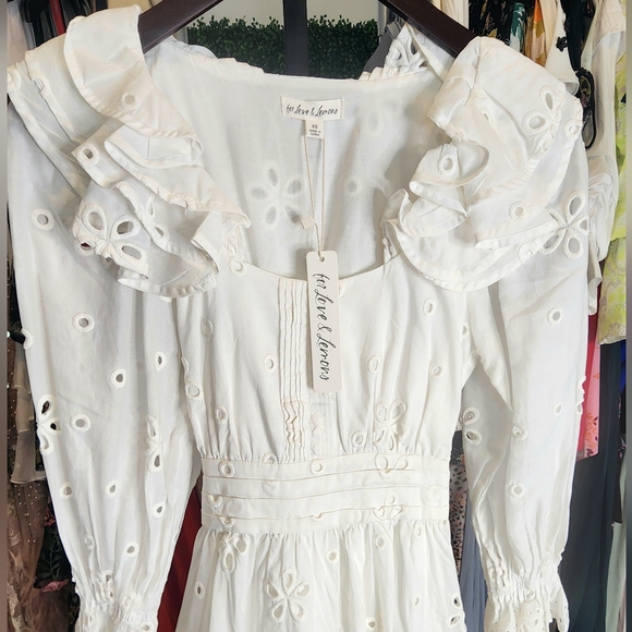 🔴SALE! FOR LOVE & LEMONS. EYELET MINI DRESS - Picture 10 of 14